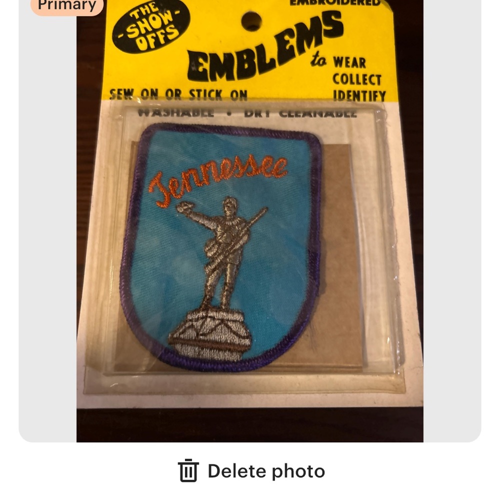 Emblems Embroidered Patch 'The Show Offs' vintage 70s Tennessee